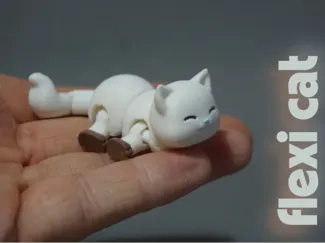 Flexi cat (print in place)