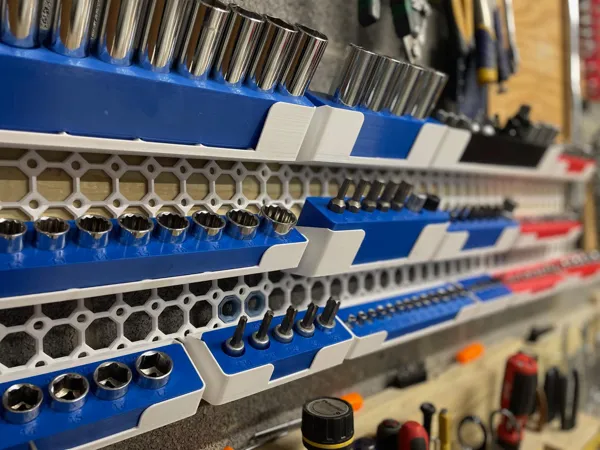 Étagère inclinée Multiboard x Gridfinity
