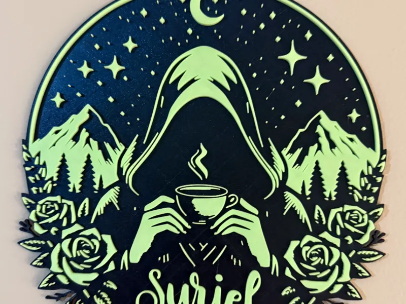 Suriel Tea Co. 3D sign. 