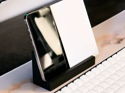 Phone and A6 Card Holder Stand Quick Glance 
