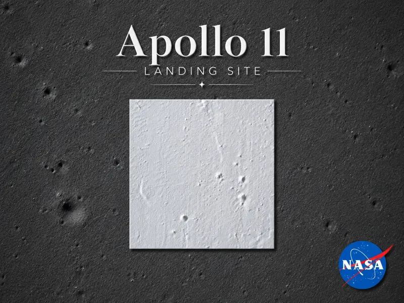 Apollo 11 - Official Moon Landing Site Scan
