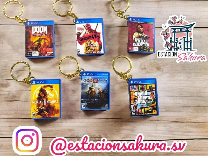 Play Station 4 Gamebox KEYCHAIN