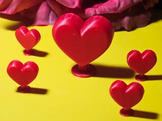 Valentines day Hearth - smooth eadges