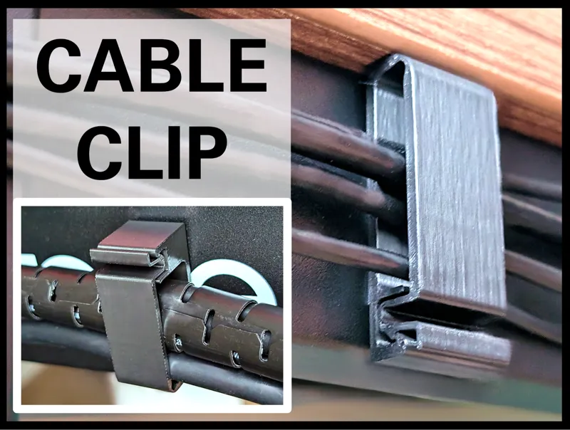 Cable Clip (Snap-fit) for Cable Management