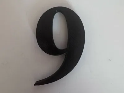 Number 9 for wall