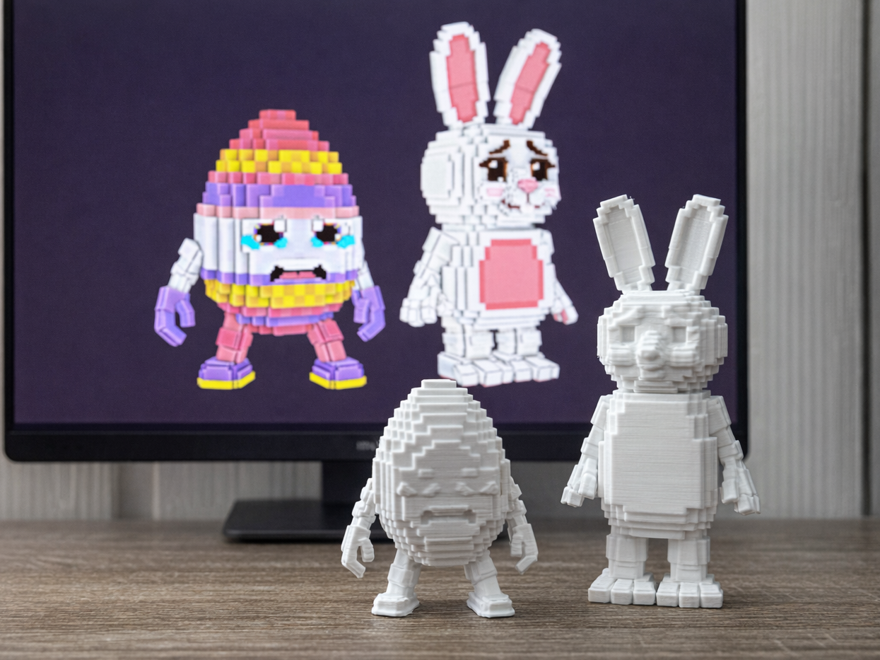 Rabbit and egg  inspired by Easter Hour