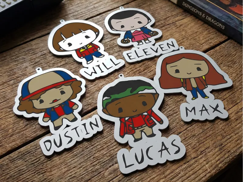Stranger Things Characters Keychain Pack 1 