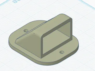 EGO Mower Bag Wall Holder with counter-sinks