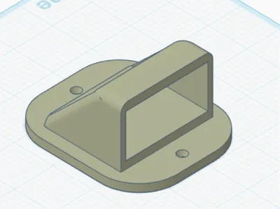 EGO Mower Bag Wall Holder with counter-sinks