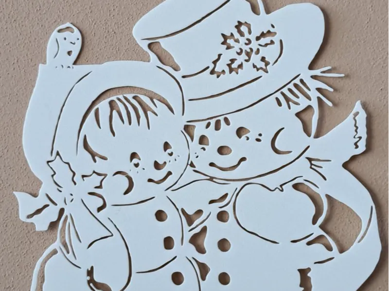 window decor snowman