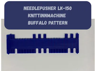 BuffaloPattern Needlepusher Lk-150 knittingmachine
