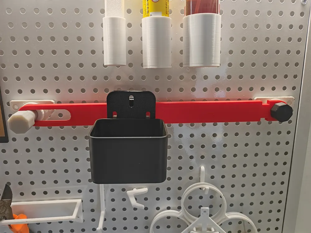 IKEA SKADIS pegboard, 24mm round hole pegboard slide rail accessories ...
