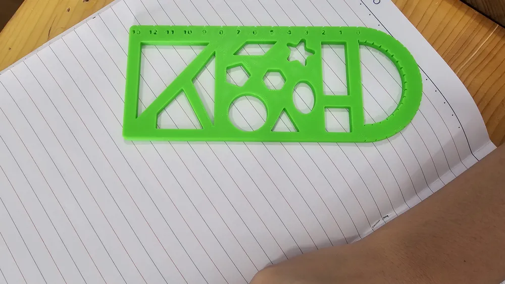 All-in-One Geometry Ruler - Free 3D Print Model - MakerWorld