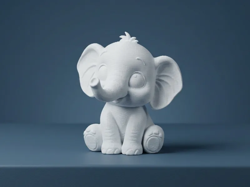 Cute Chibi Kawaii Baby Elephant