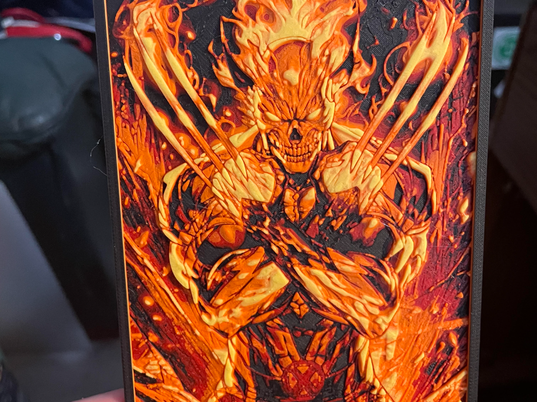 GhostRider Wolverine Hueforge