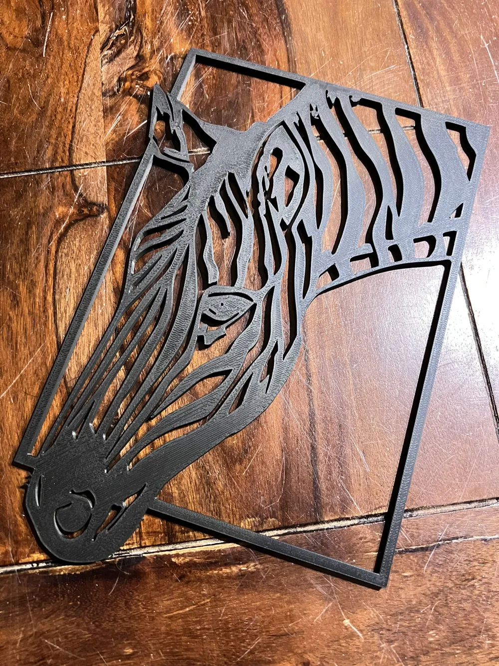 Zebra Head in Picture Frame Wall Decor - Free 3D Print Model - MakerWorld