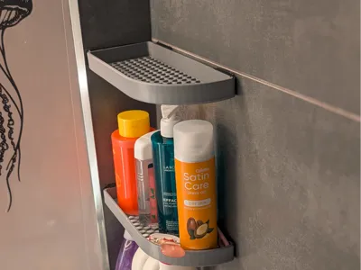 Bathroom wall shelf