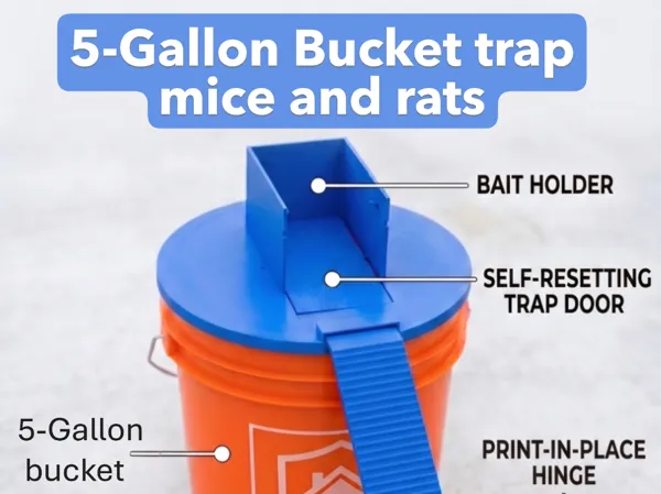 Piège à seau pour souris et rats (20 L)