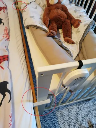Bed hook for Ikea Guliver