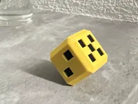 Dé à découpes carrées, 25x25x25 mm — photo 1