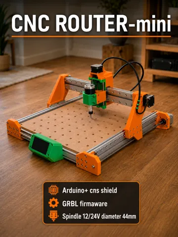 Modelo para impresión 3D: CNC Router - mini — vista de referencia 2