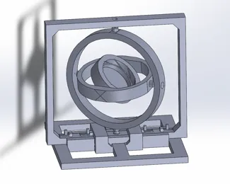 3 axis rotation gyro model(三轴旋转陀螺仪平台)