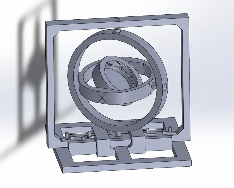 3 axis rotation gyro model（三轴旋转陀螺仪平台）