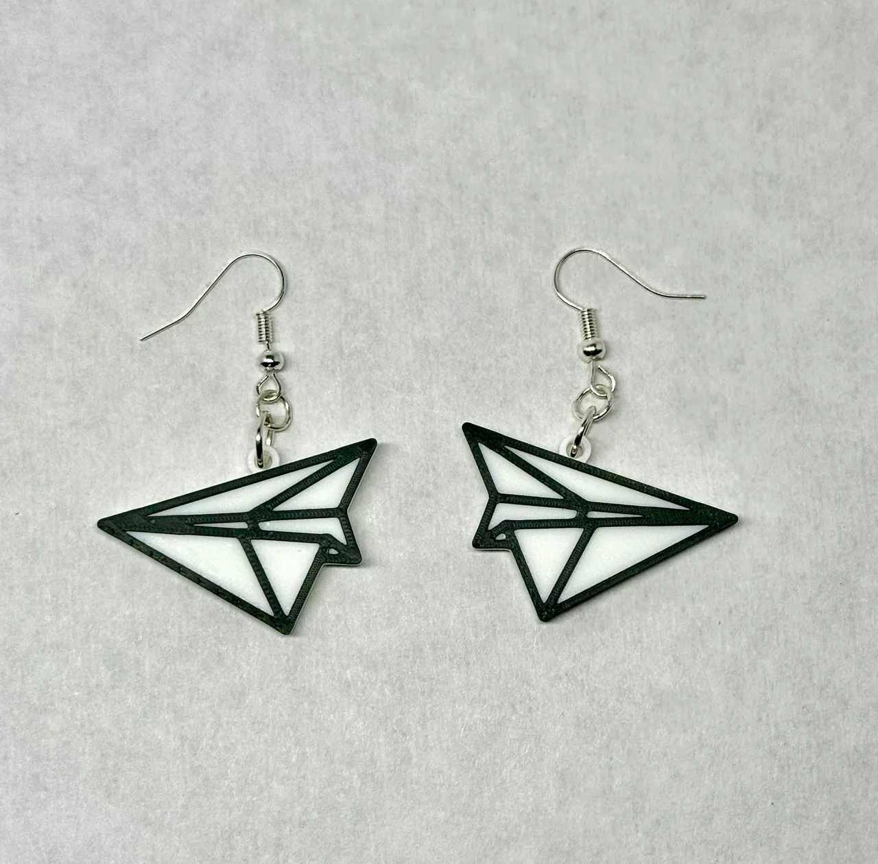 Paper Airplane Earrings- Fun Travel Jewelry view 3