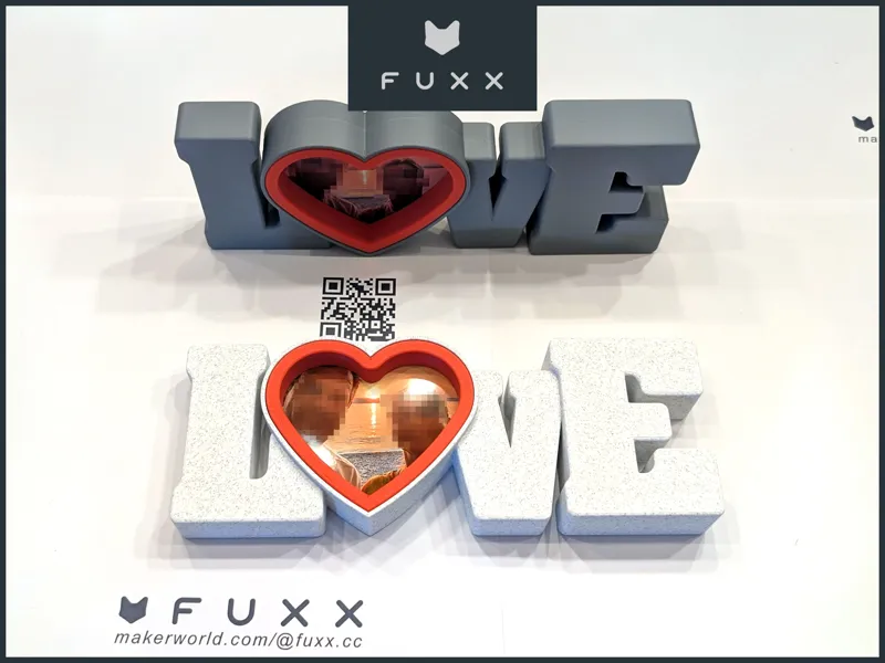 LOVE photo frame - only flowers for Valentine's?