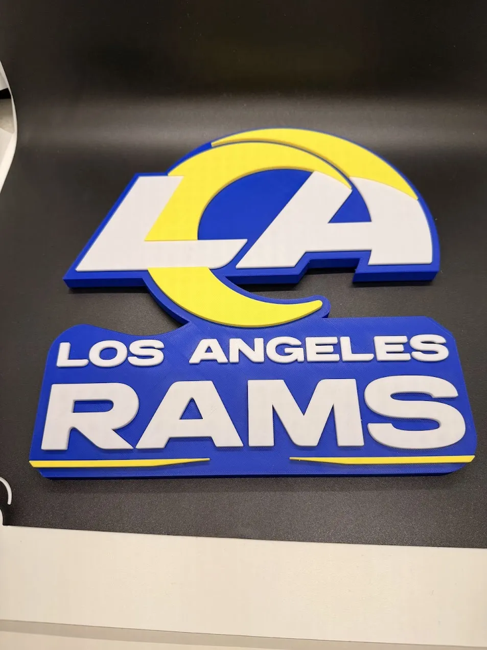 Los Angeles Rams Logo Stand & Wall Decor - Free 3D Print Model - MakerWorld