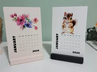 Support minimaliste pour calendrier de bureau — photo 1