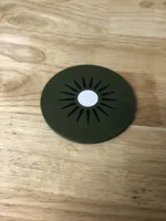 Kiwifruit slice coaster AMS