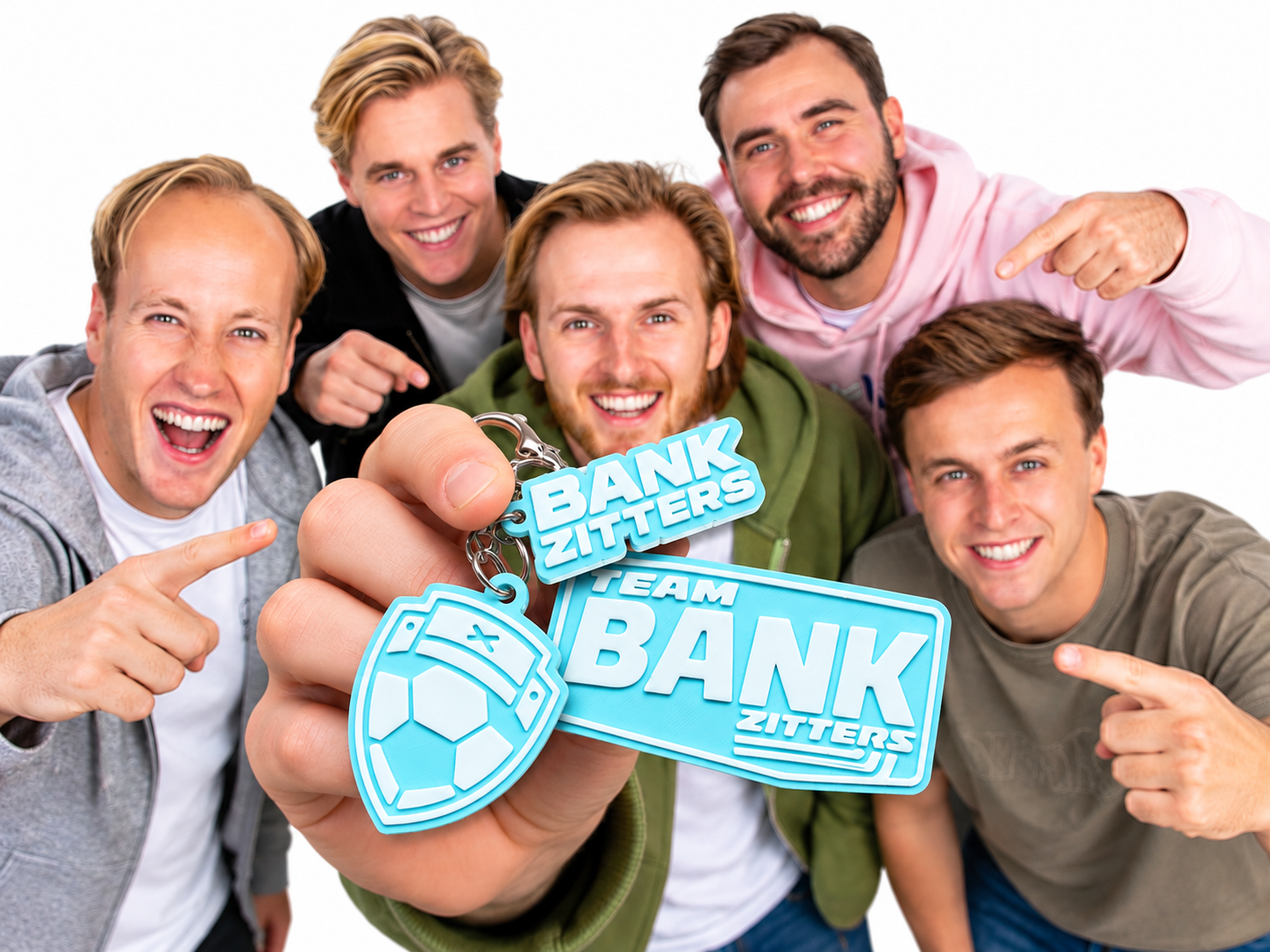 Bankzitters Sleutelhanger collectie - 3D printed 2D Art, in stock in India