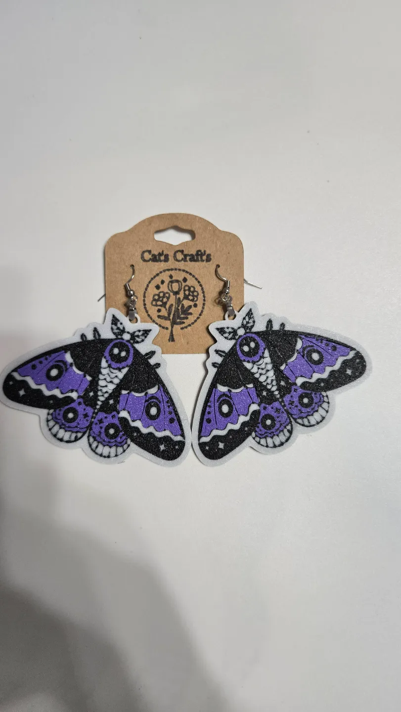 Moth Earrings view 2