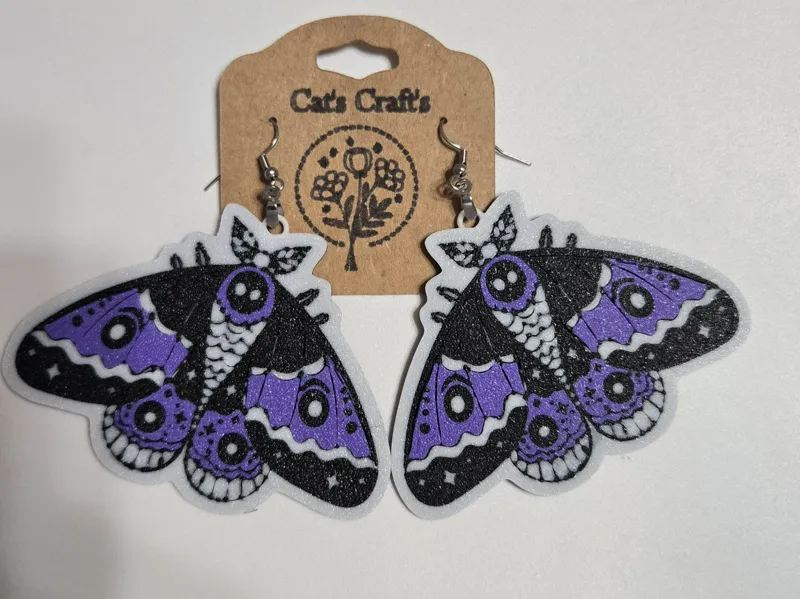 Moth Earrings