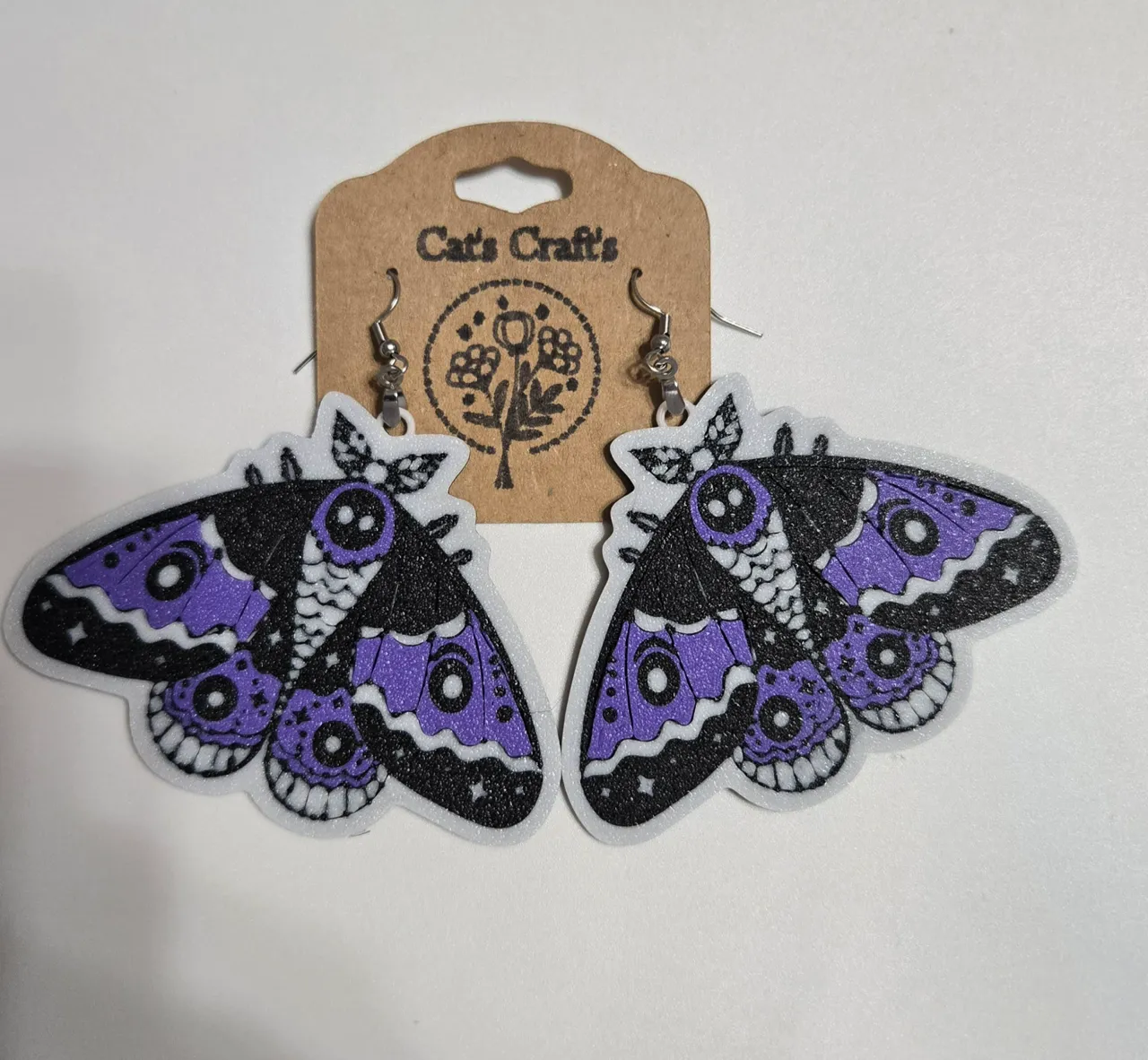 Moth Earrings view 3