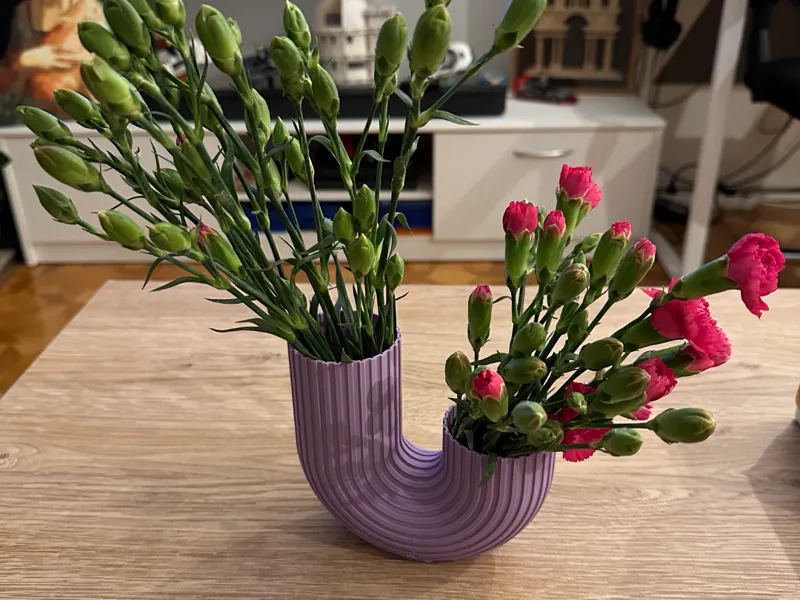 Double vase one