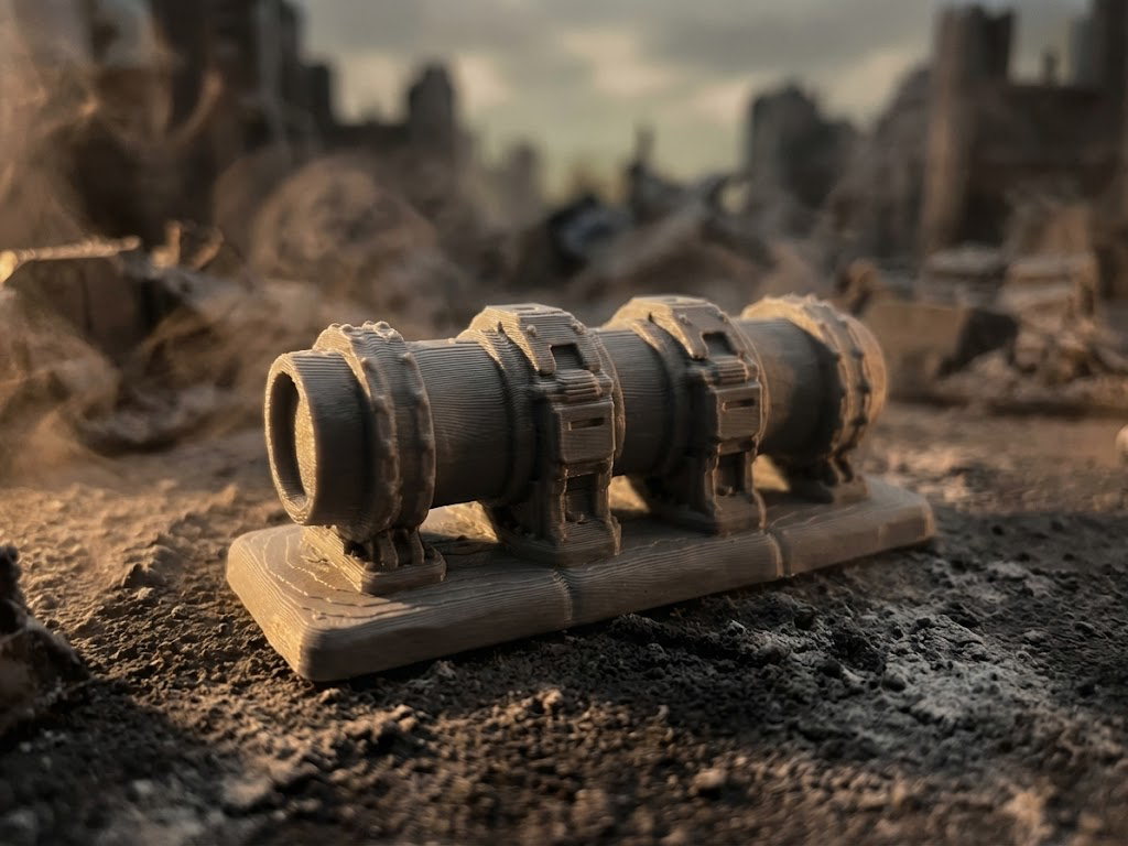 Industrial Pipeline Cover  Sci-Fi Tabletop Terrain