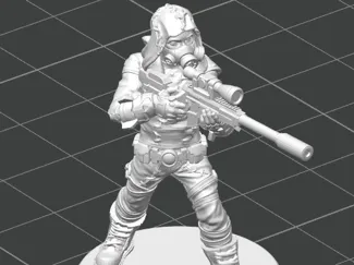 Miniature: Wasteland Gas Mask Sniper