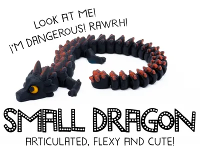Articulated Small Cute Dragon!