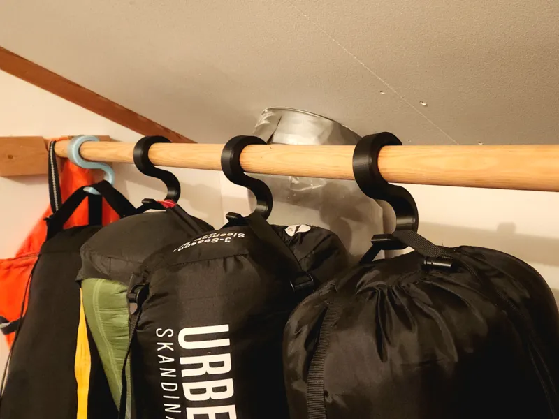 S hook Extra Strong for 33mm Rod Coat Rack