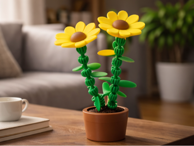 flexy Sunflowers in pot