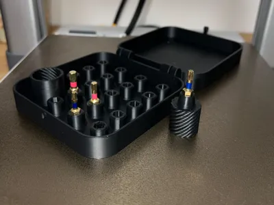 Hex Bit Storage Box (spiral handle)