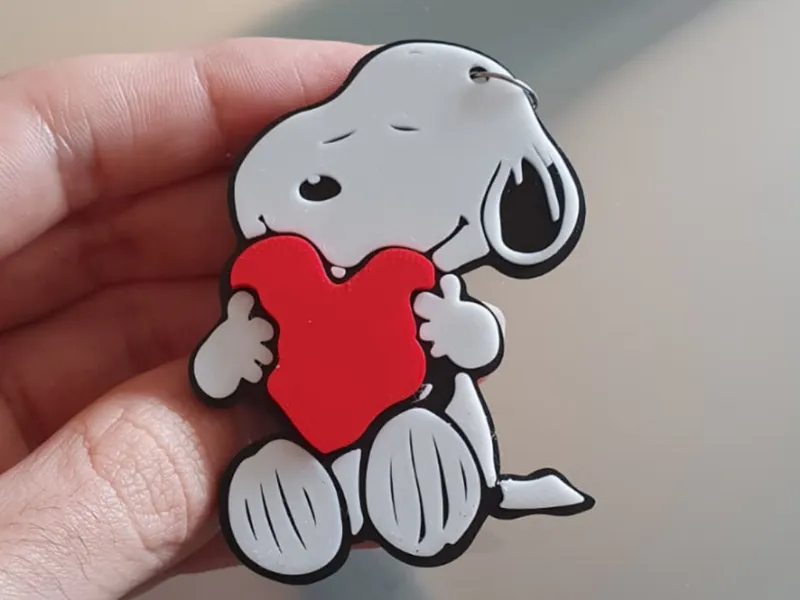 Snoopy Heart - Keychain