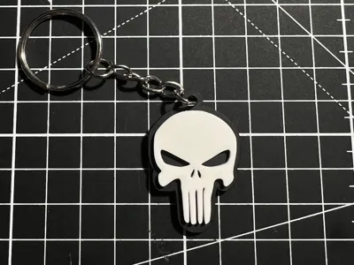 The Punisher Keychain – 2 Versions Available