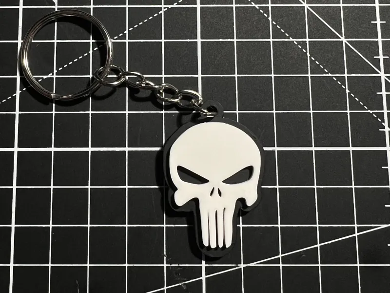 The Punisher Keychain – 2 Versions Available