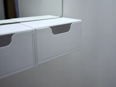 Drawer for camper bathroom