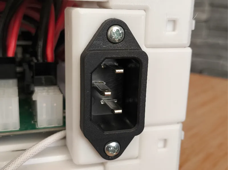 C14 PSU power plug for HomeRacker
