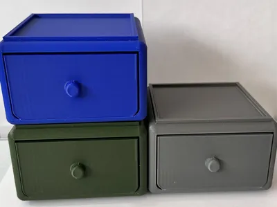 Modular stackable storage box