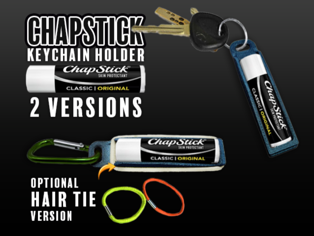 Chapstick Keychain + Hair Tie Holder